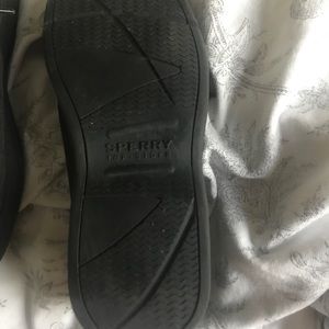 Sperry Boys Black Boat Shoe. New Condition.